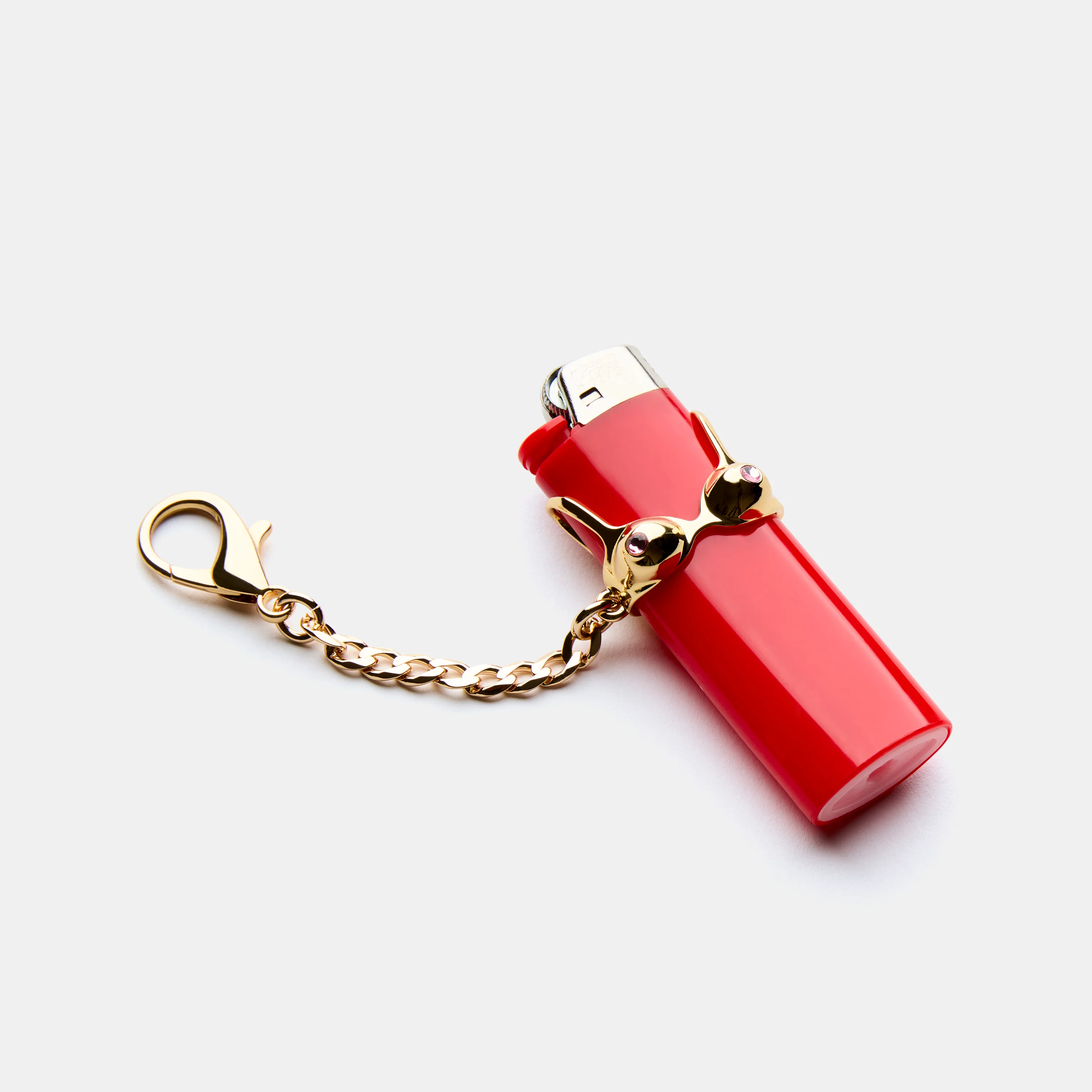 Bikini Lighter Cover Keychain in Gold - Image 3