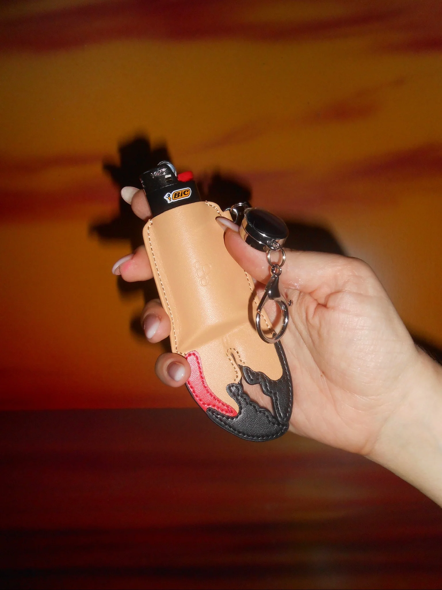 Crab Claw Lighter Cover Keychain - Image 3