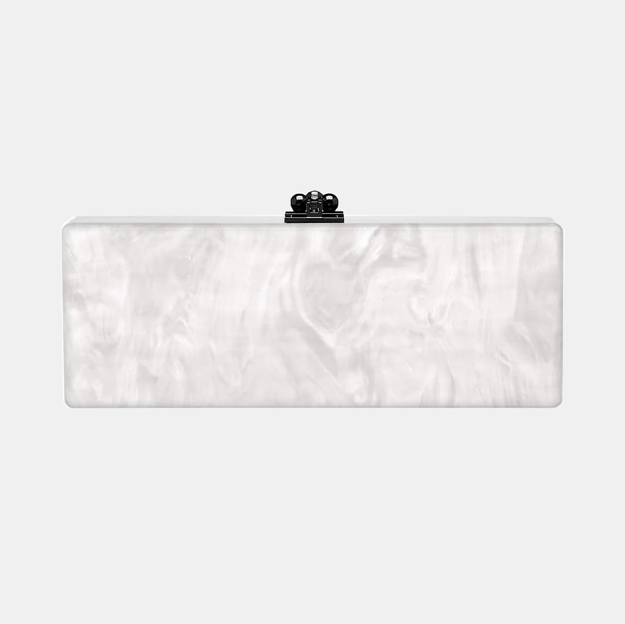 Bridal Slim Flavia Box Clutch in Made to Order Acrylic - Image 14
