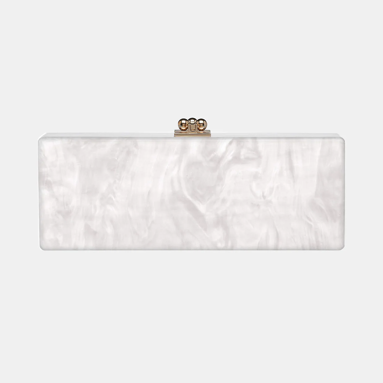 Bridal Slim Flavia Box Clutch in Made to Order Acrylic - Image 15