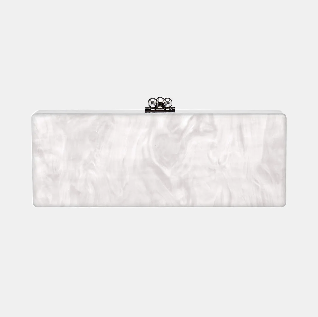 Bridal Slim Flavia Box Clutch in Made to Order Acrylic - Image 16