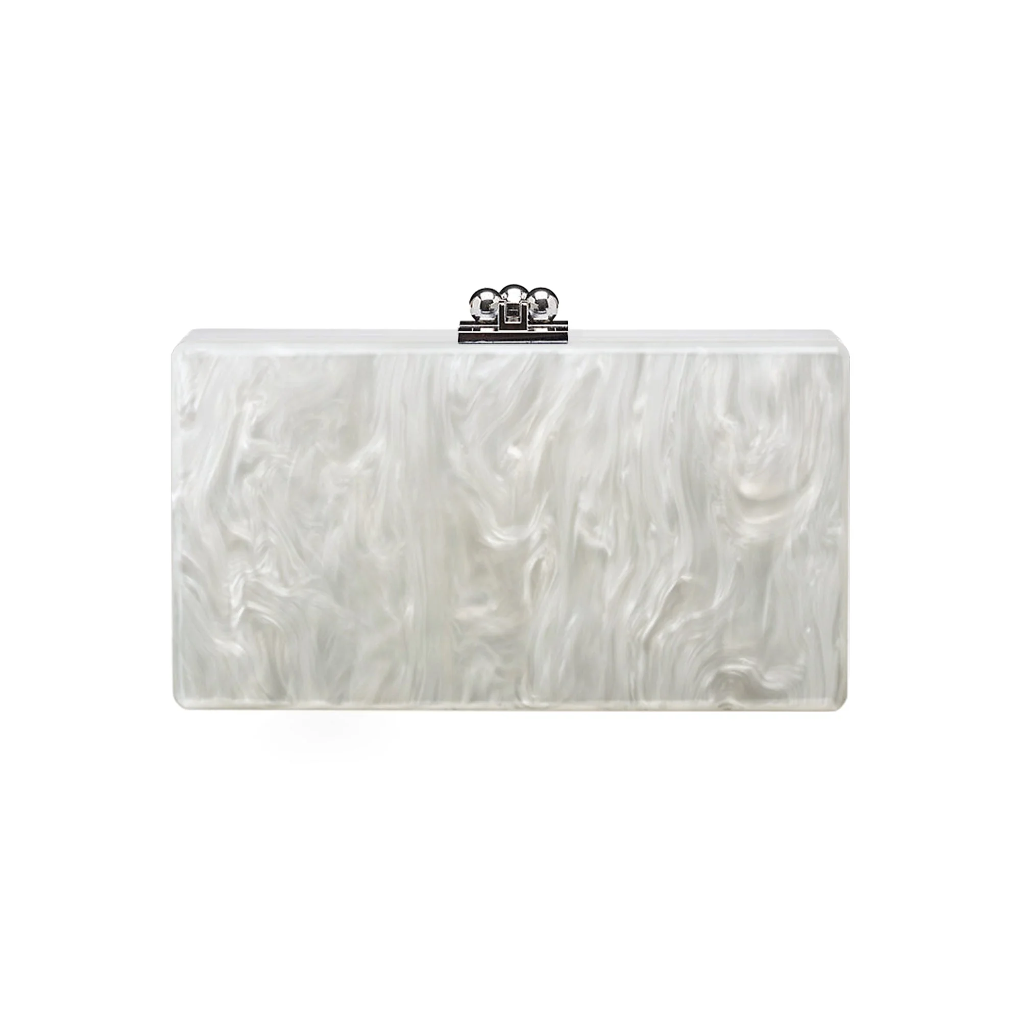 Bridal Slim Jean Box Clutch in Made to Order Acrylic - Image 25