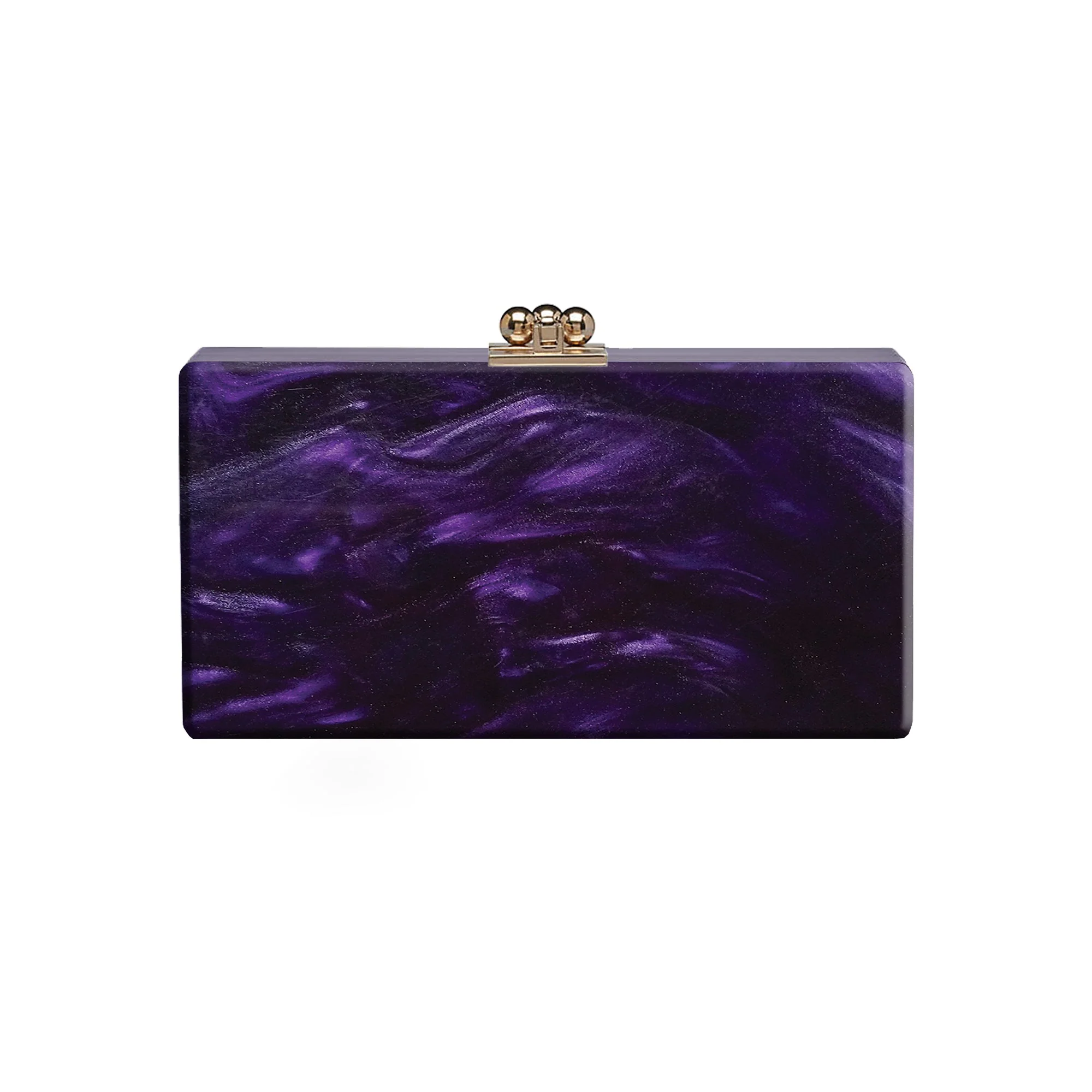 Bridal Slim Jean Box Clutch in Made to Order Acrylic - Image 37