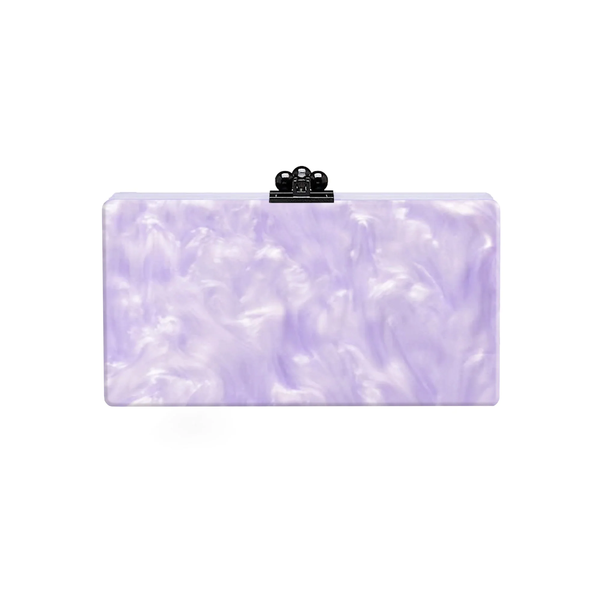 Bridal Slim Jean Box Clutch in Made to Order Acrylic - Image 45