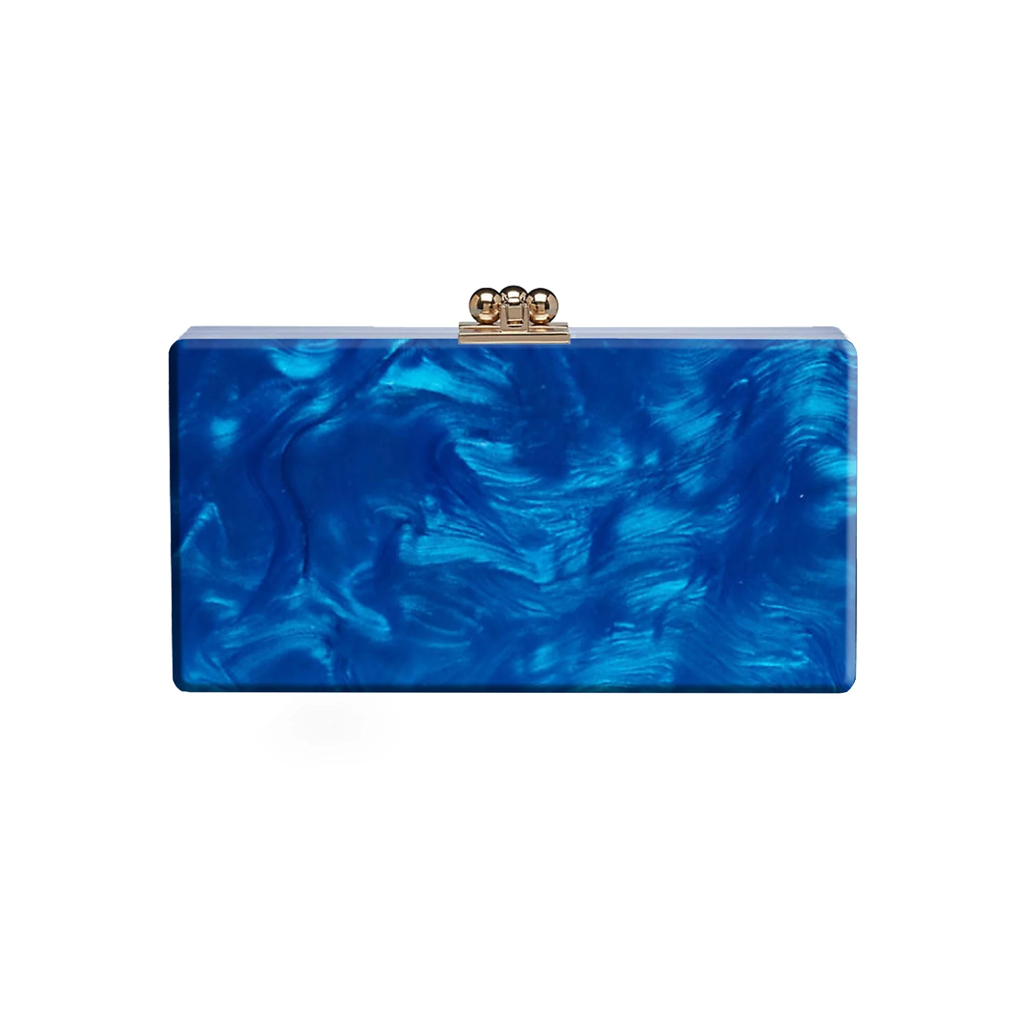 Bridal Slim Jean Box Clutch in Made to Order Acrylic - Image 50