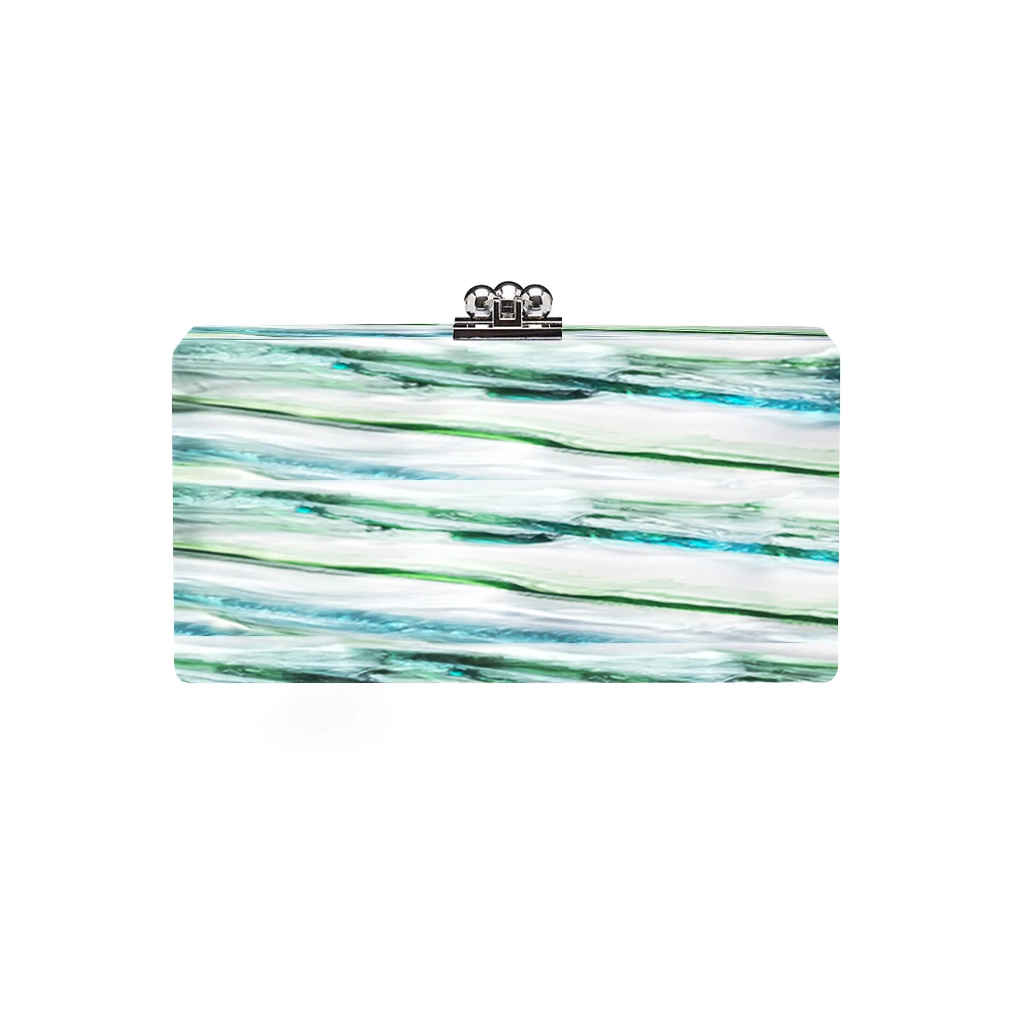 Bridal Slim Jean Box Clutch in Made to Order Acrylic - Image 59