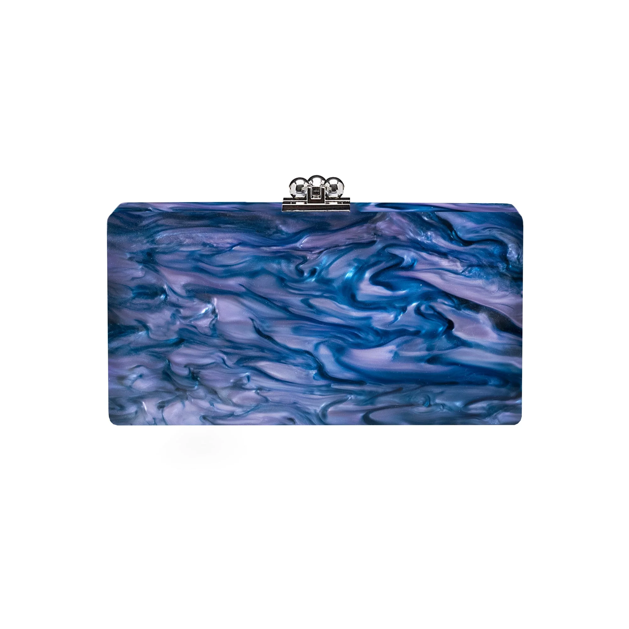Bridal Slim Jean Box Clutch in Made to Order Acrylic - Image 61