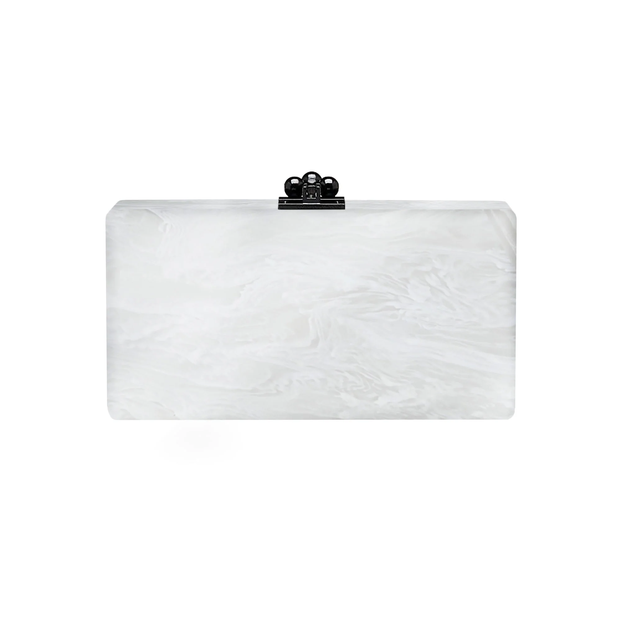 Bridal Slim Jean Box Clutch in Made to Order Acrylic - Image 71