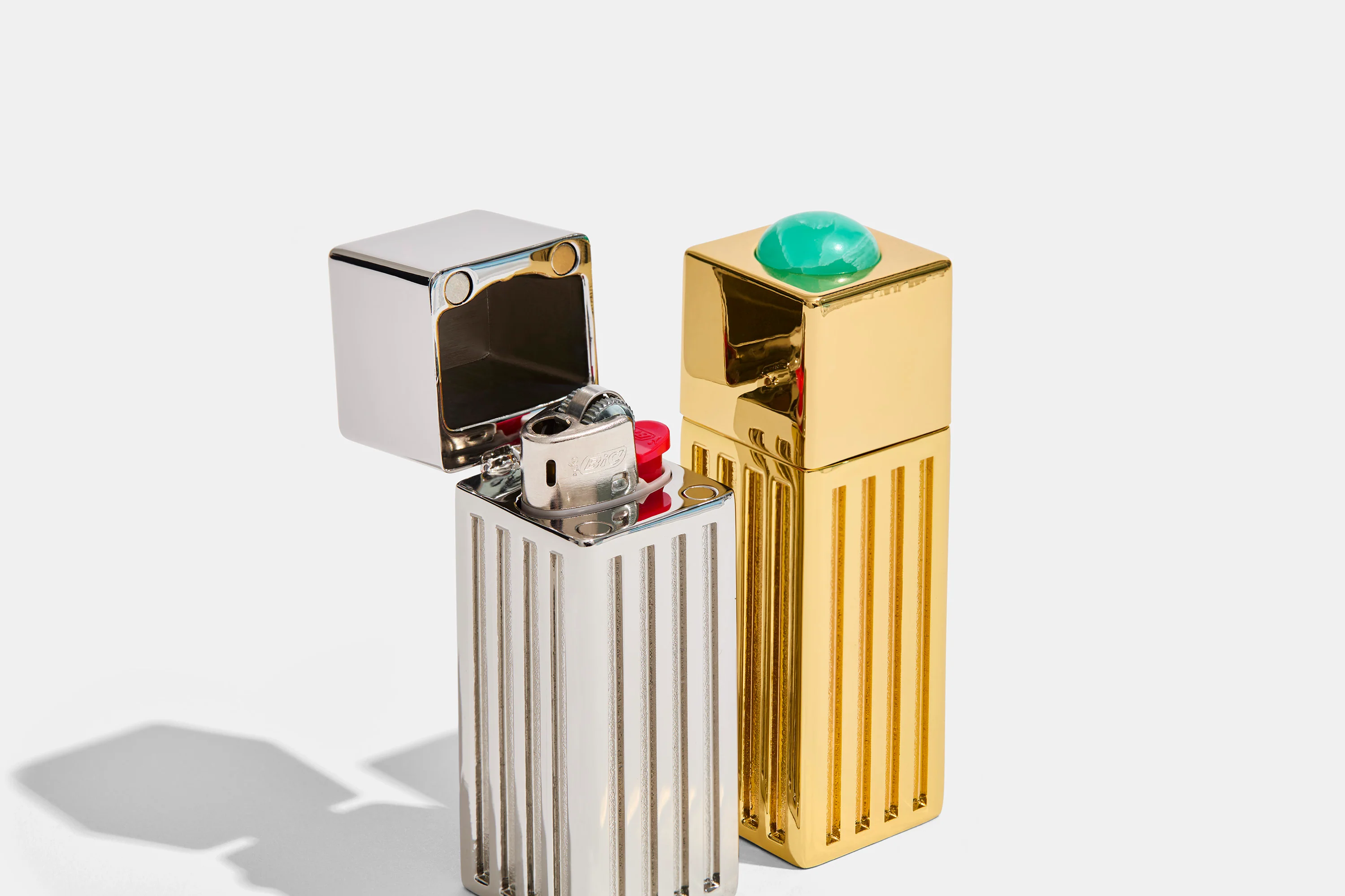 Lipstick Lighter Case in Silver - Image 3
