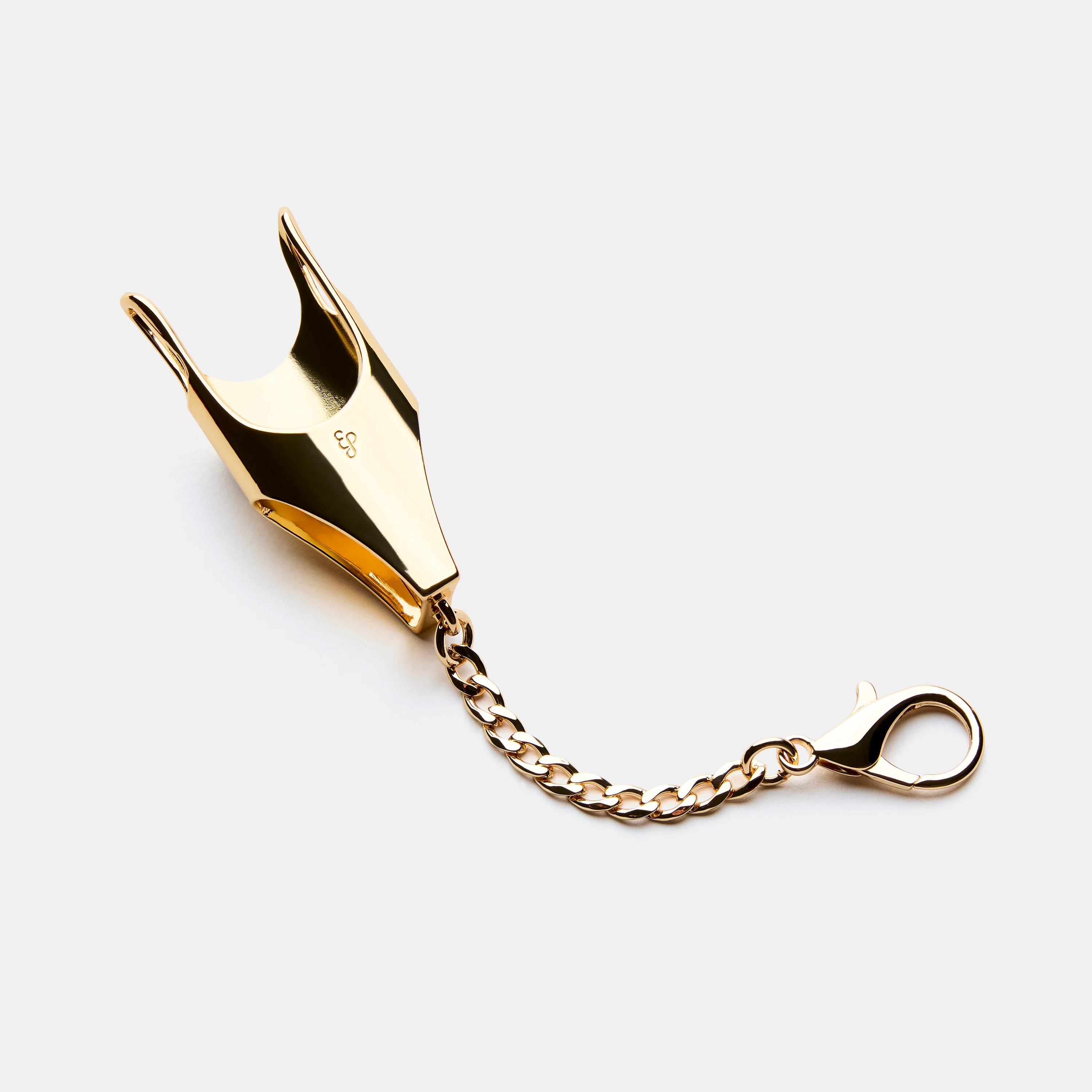 One-Piece Lighter Cover Keychain in Gold - Image 3